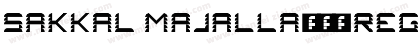 Sakkal Majalla(2) Regular字体转换
